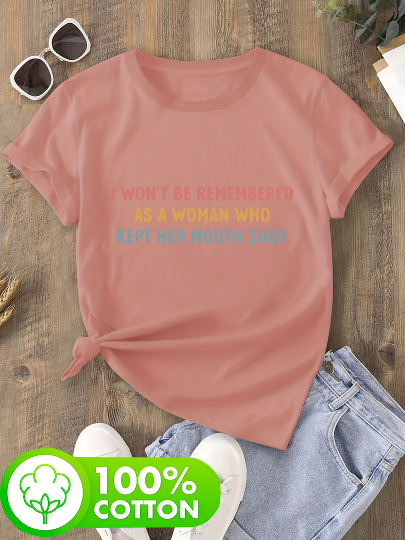 Women’s Short-Sleeve Round Neck T-Shirt.