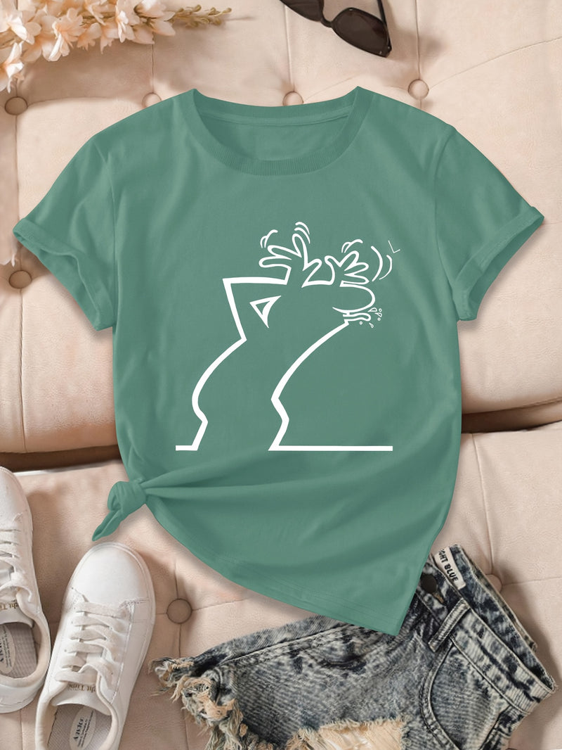 Women’s Geometric Print T-Shirt.