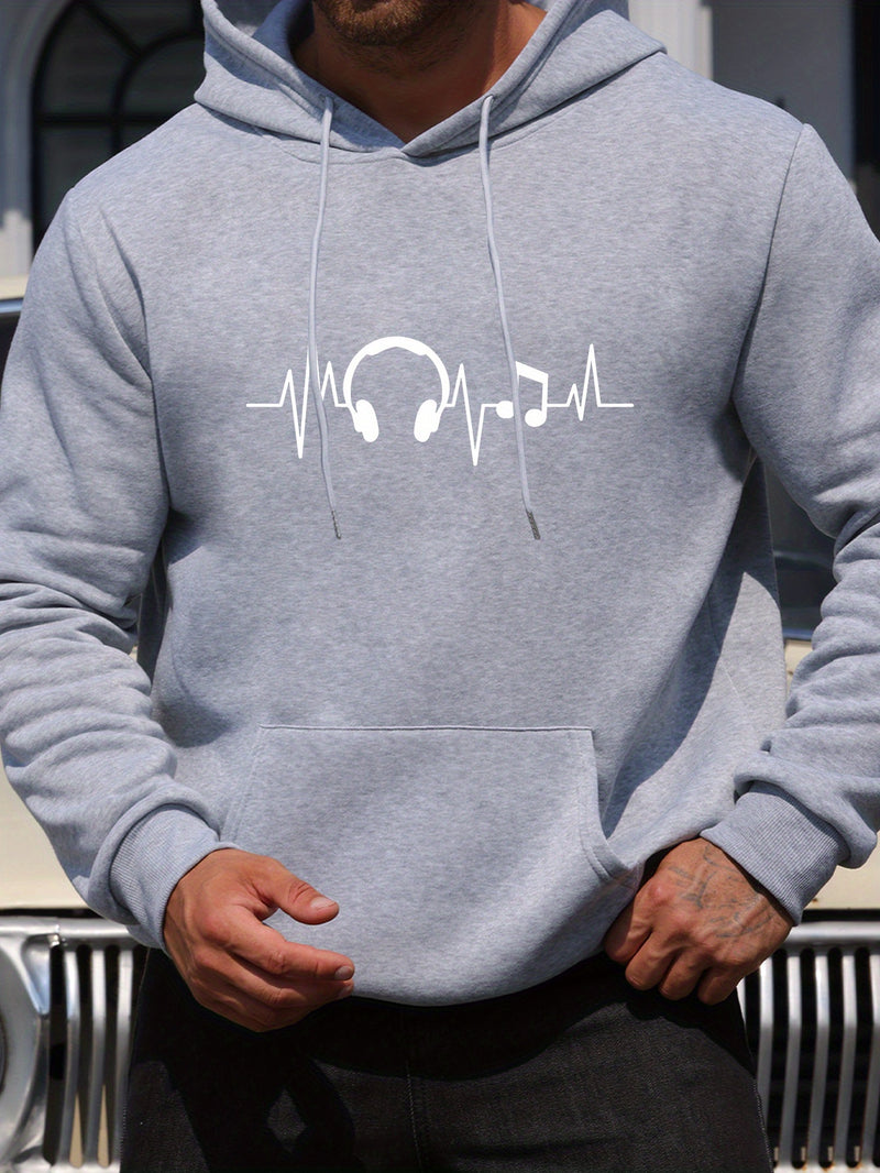 Men's New Fashion Hooded Sweatshirt.
