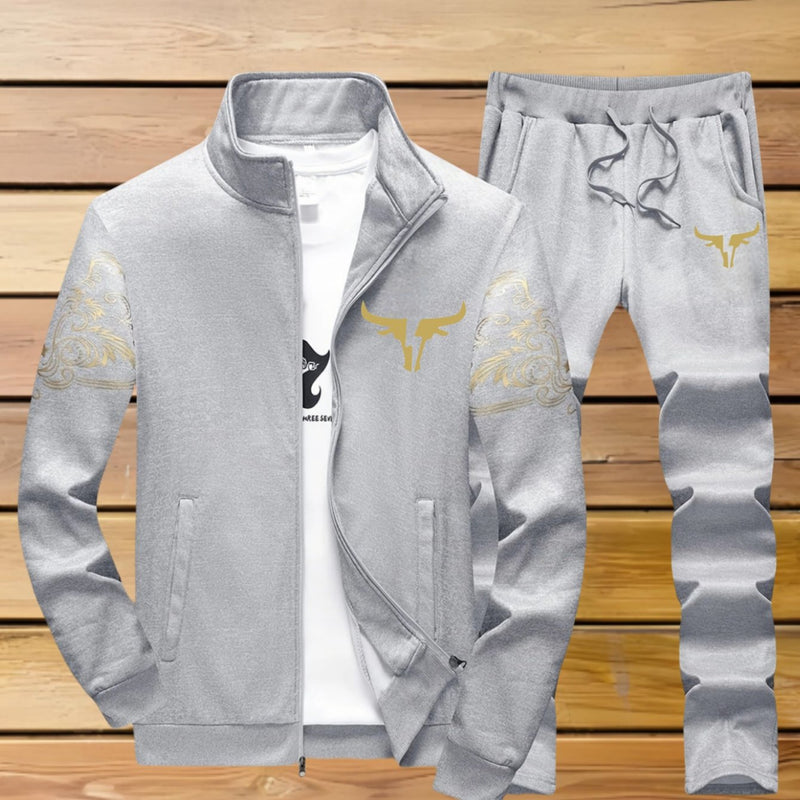 Men's Casual Sportswear Set: Two-Piece Suit.