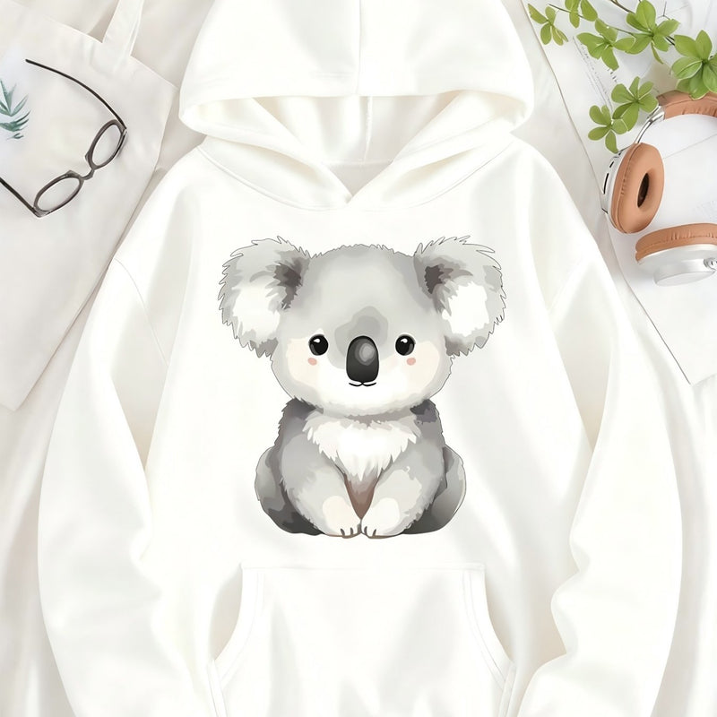 Women's Hooded Pullover with Pocket.