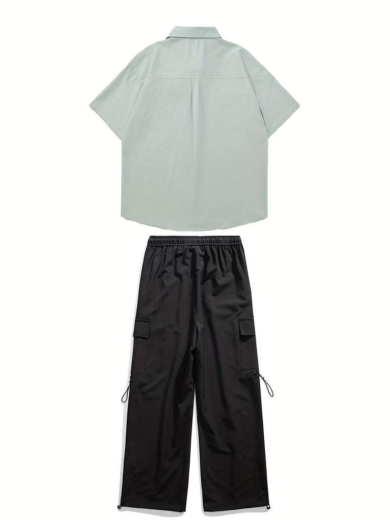 A Two-Piece Men's Casual Outfit.