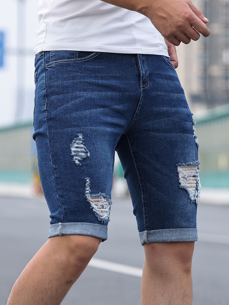 Men'S Denim Shorts.