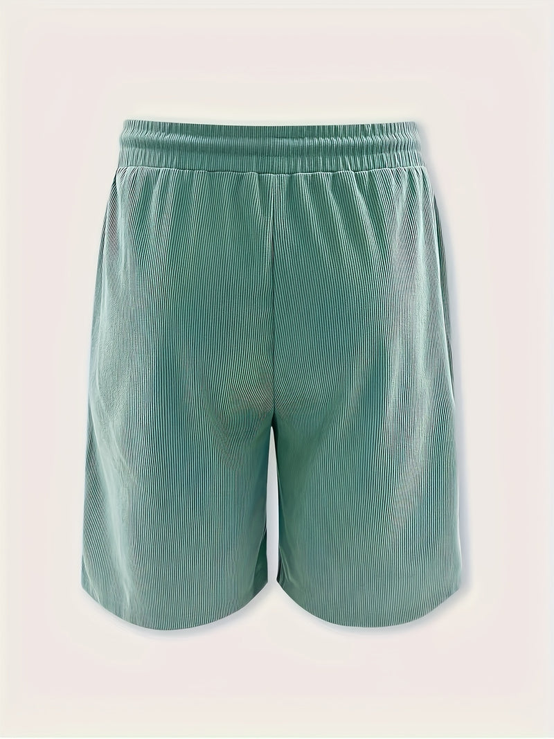 Men's Casual Shorts, Corduroy Drawstring Single-piece Shorts.