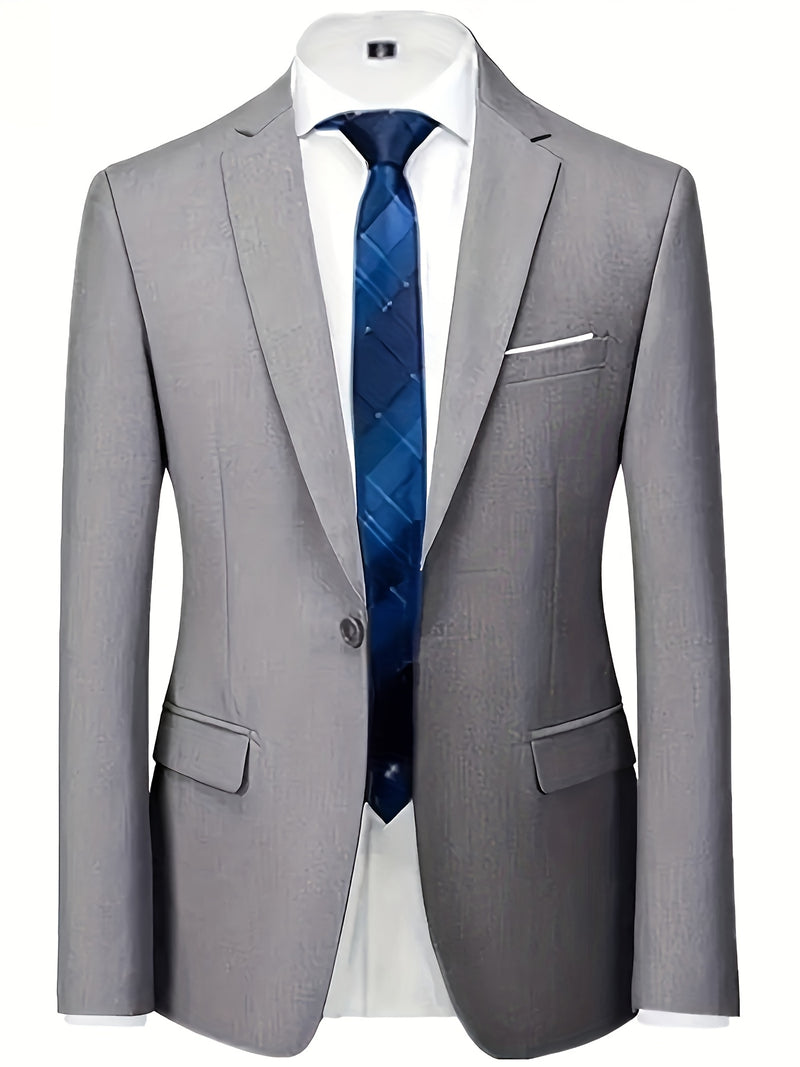 Men's Two-Piece Suit Set, Including Jacket and Trousers.