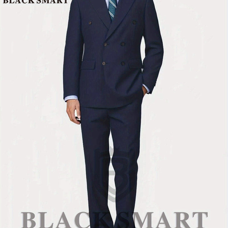 2pcs Men's Suit Set Includes Jacket + Trousers Only