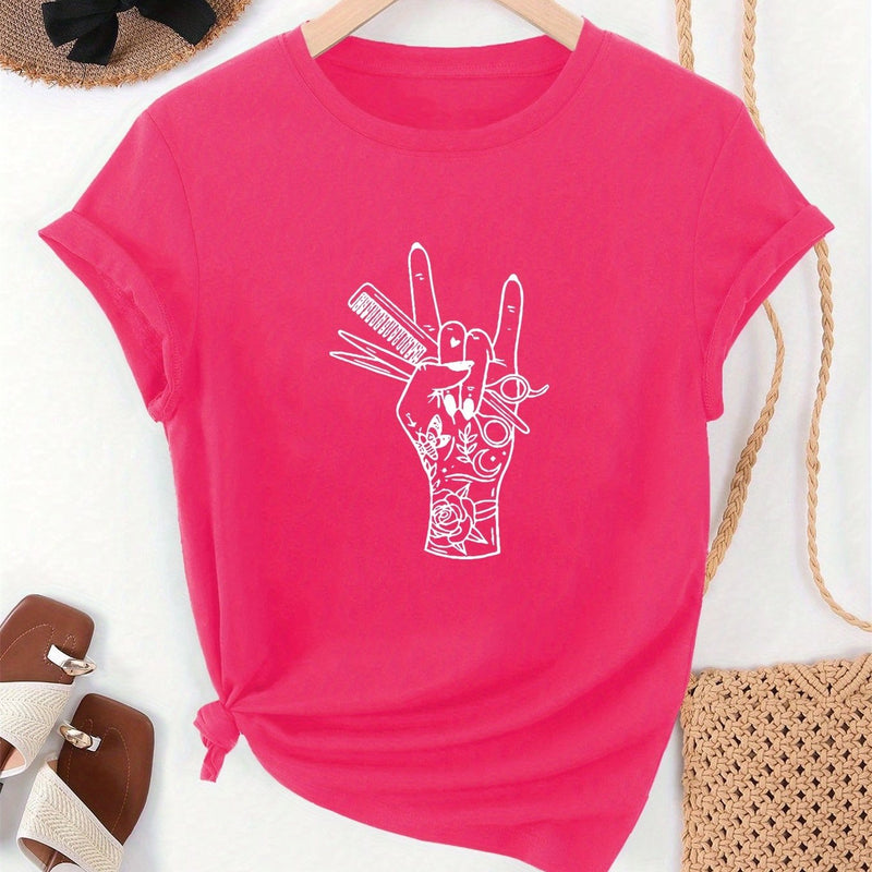 Women’s Summer Casual Short-Sleeve T-Shirt.