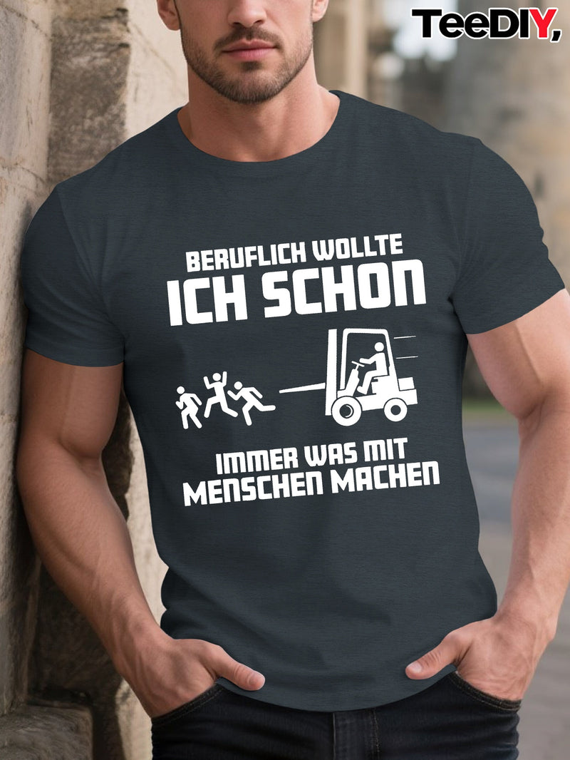 Men’s Humor German Proverbs funny Crinkle Plus Size T-Shirt.