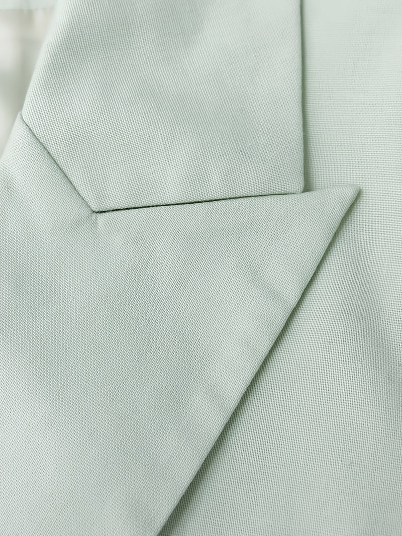 Men's Fashion Green Loose Short Top Two-Piece Set.