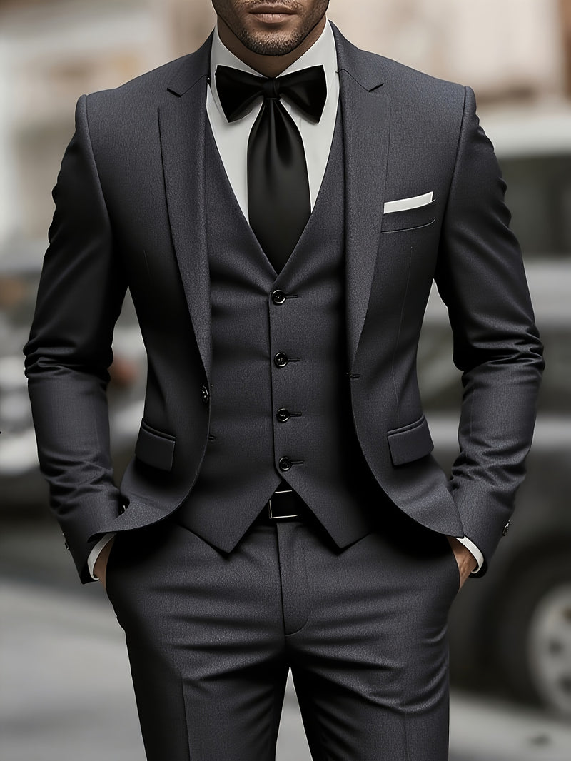 Stylish 3pcs Men's Suit.