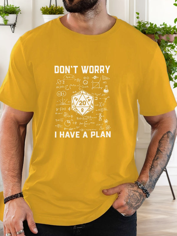Men's Graphic T-Shirt - Casual Crew Neck, Short Sleeve.