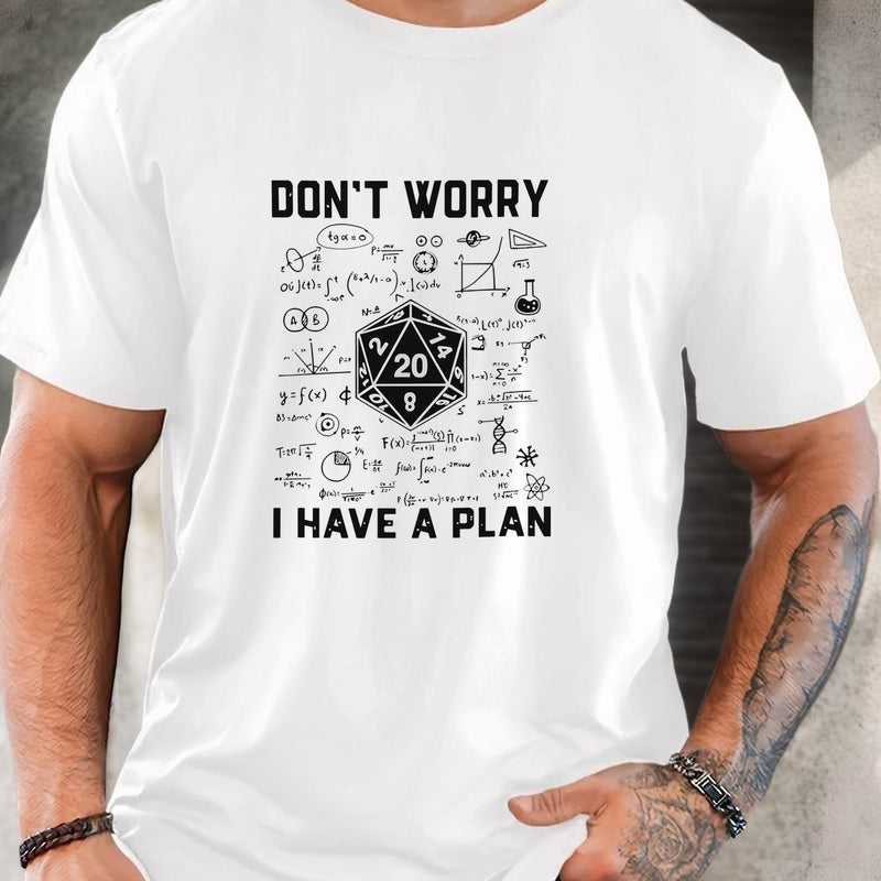 Men's Graphic T-Shirt - Casual Crew Neck, Short Sleeve.