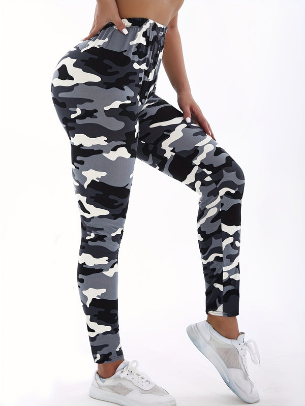 3 Pack Autumn Winter Women's Cropped Leggings Camouflage Series.