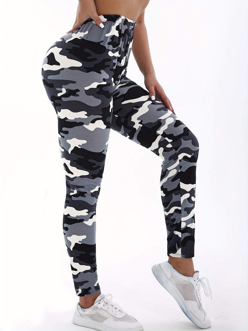 3 Pack Autumn Winter Women's Cropped Leggings Camouflage Series.