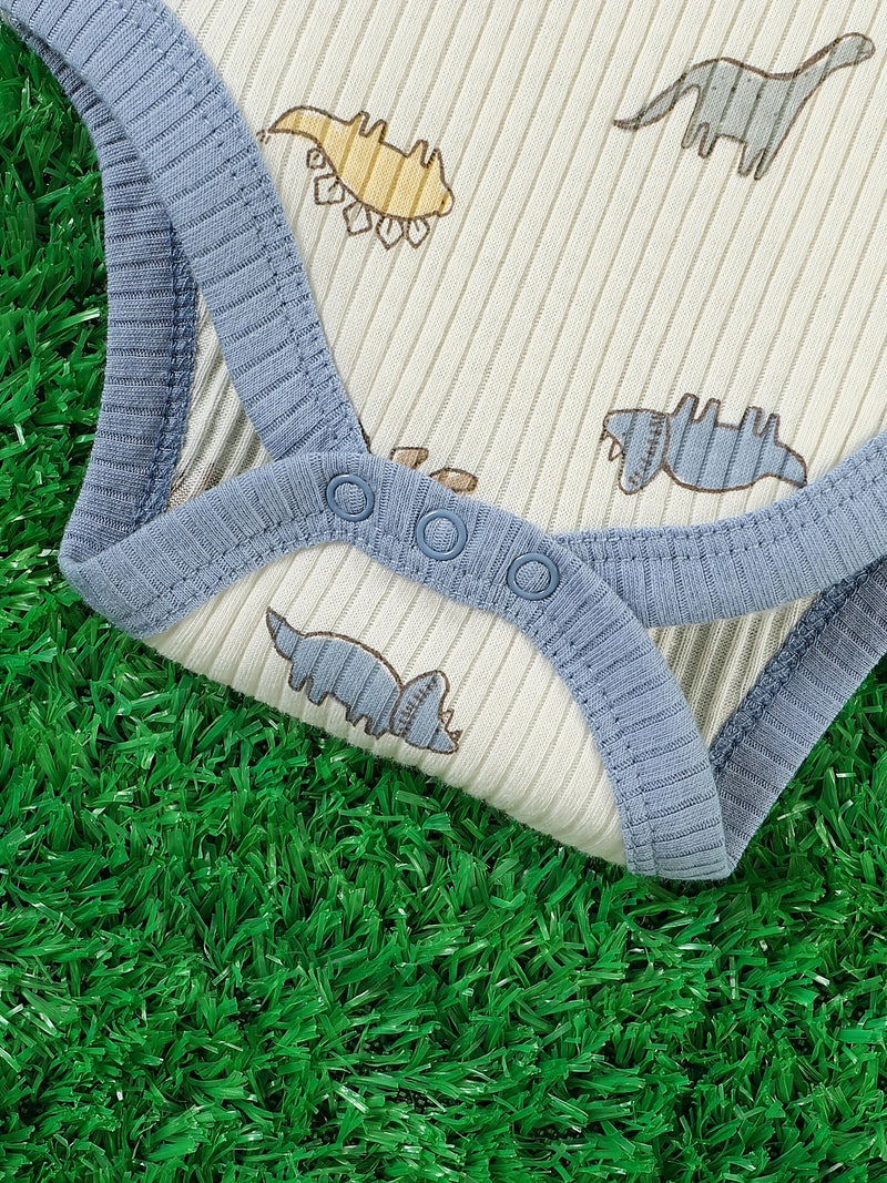 8pcs summer newborn baby boy romper set with elephant.