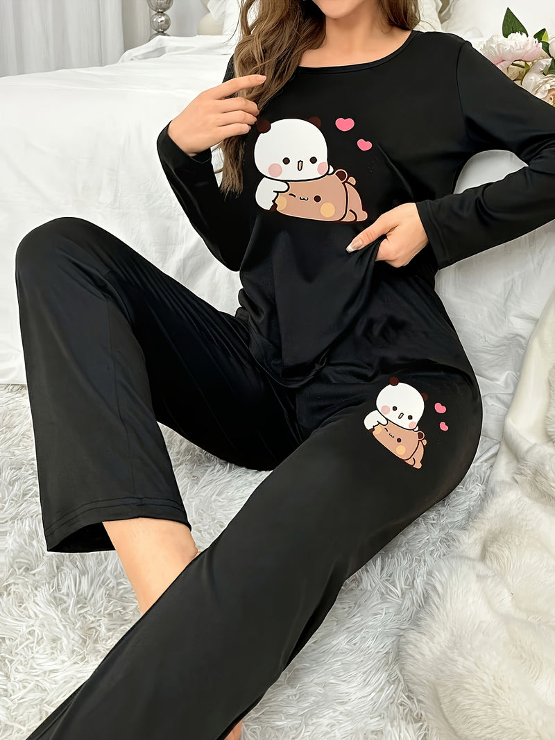 Women's home clothing two-piece set.