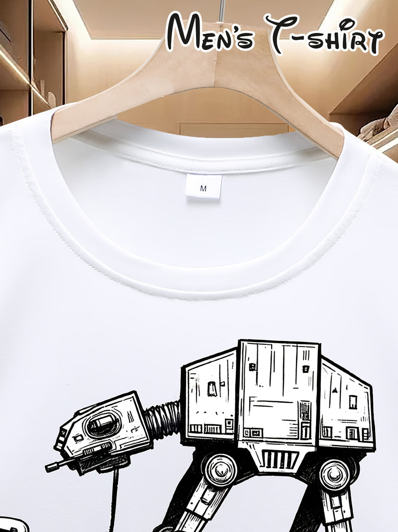 Star Wars AT-AT Walking Machine Fun Printed T-shirt for Men.