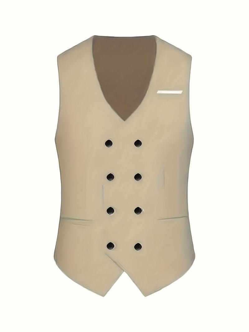 A Men's Three-Piece Suit Consisting of a Blazer, Vest, And Trousers.