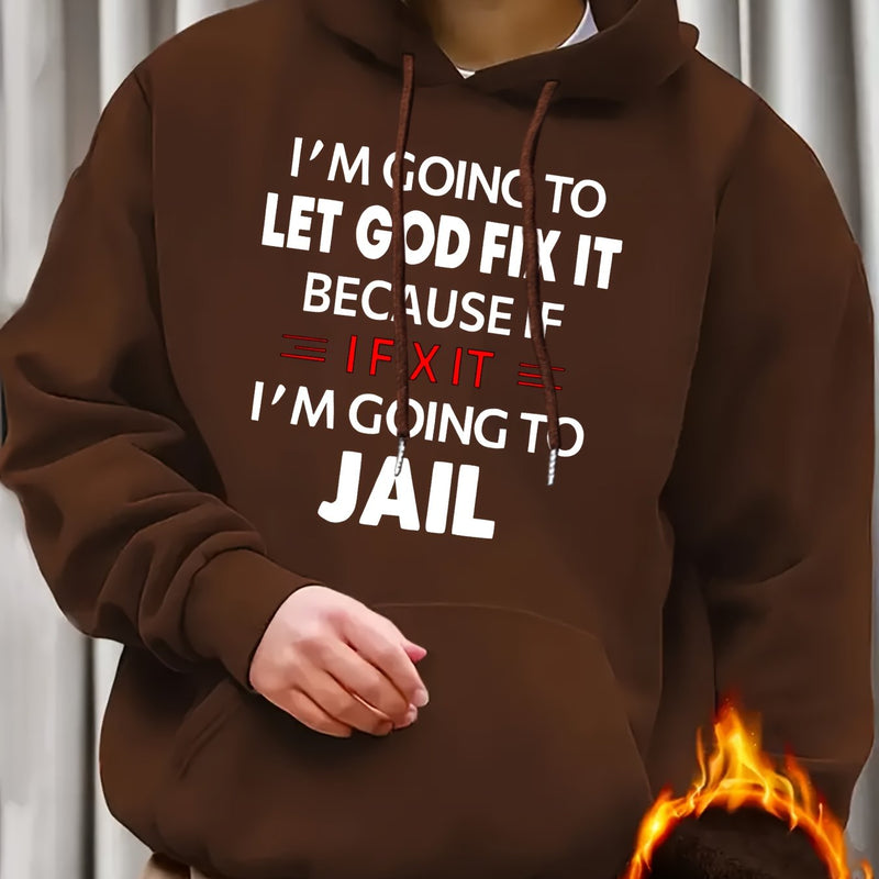 Men's Casual Polyester Hoodie.