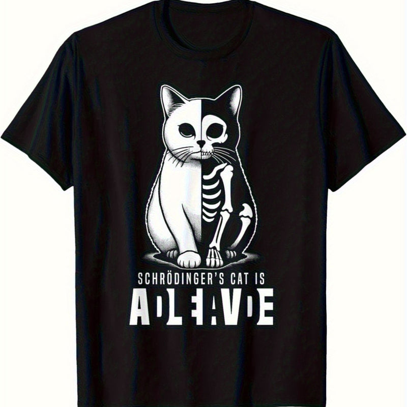 Men's Schrödinger's Cat Quantum Mechanics T-Shirt.