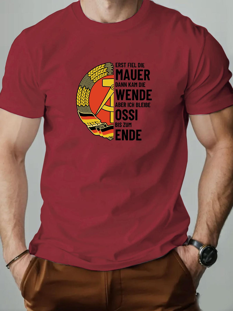 Men's Summer Casual Crew Neck Short T-Shirt.