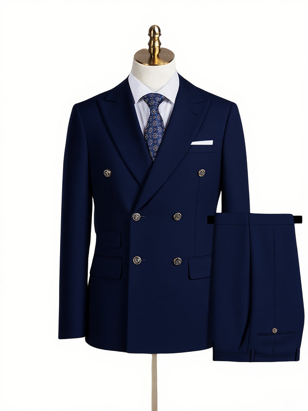 Men'S High-Quality New Two-Piece Suit, Trendy Business Casual Style.