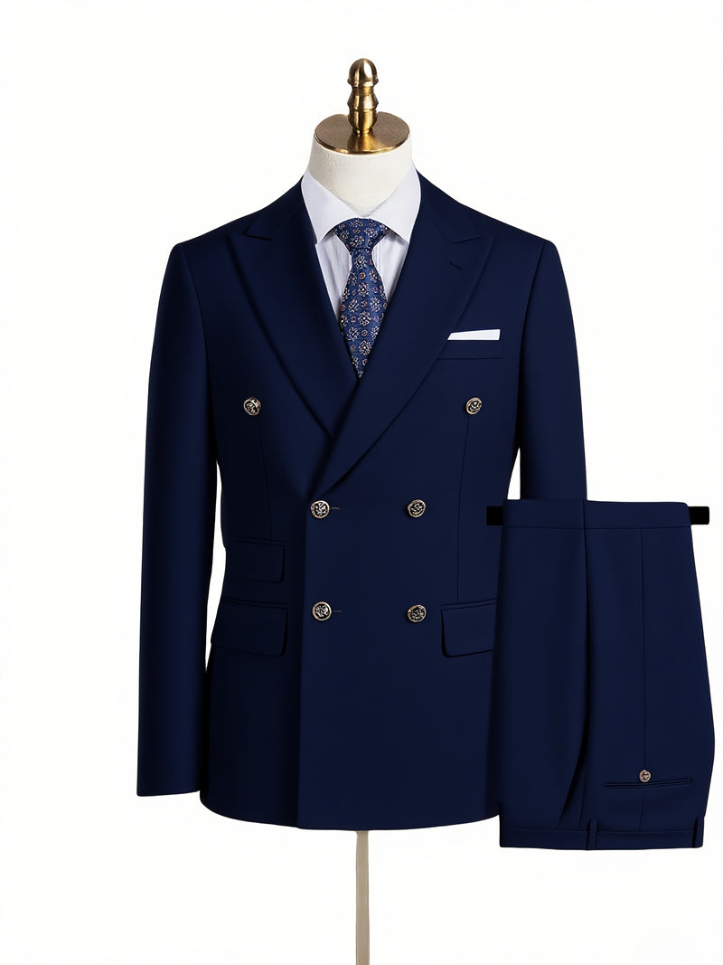 Men'S High-Quality New Two-Piece Suit, Trendy Business Casual Style.