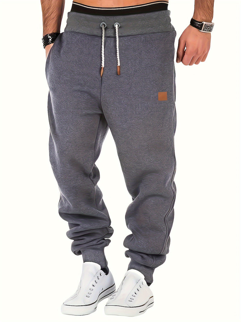 Drawstring Sweatpants Loose Fit Pants Men's Casual Joggers.