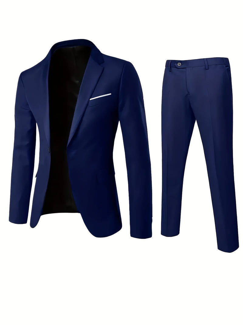 Men’s 2pcs Classic Suit Set.