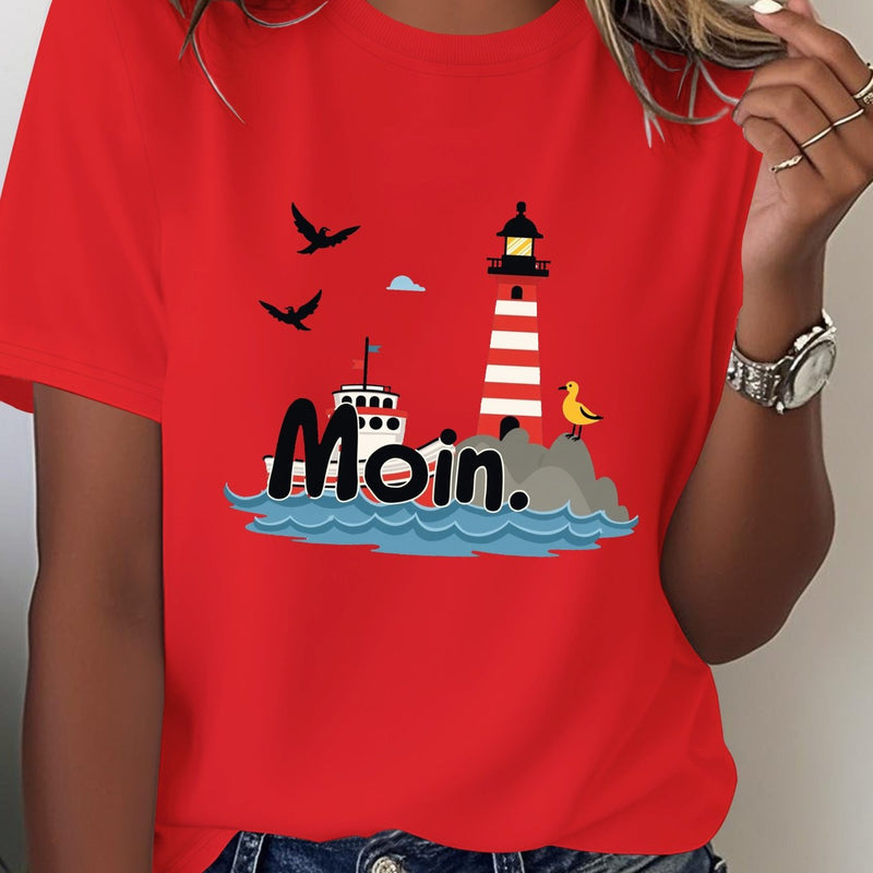 Women’s Casual Short Sleeve T-Shirt.