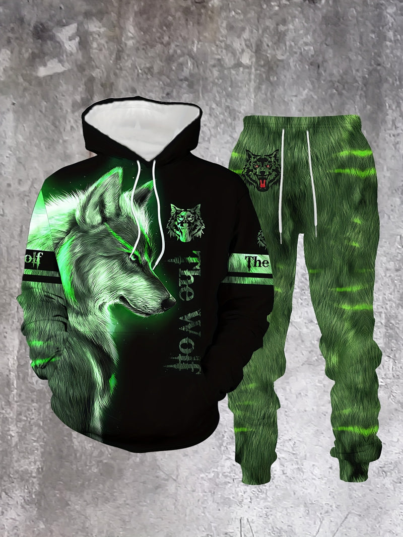 Men's Spring/Autumn Long-Sleeve Casual Sweatshirt Set.