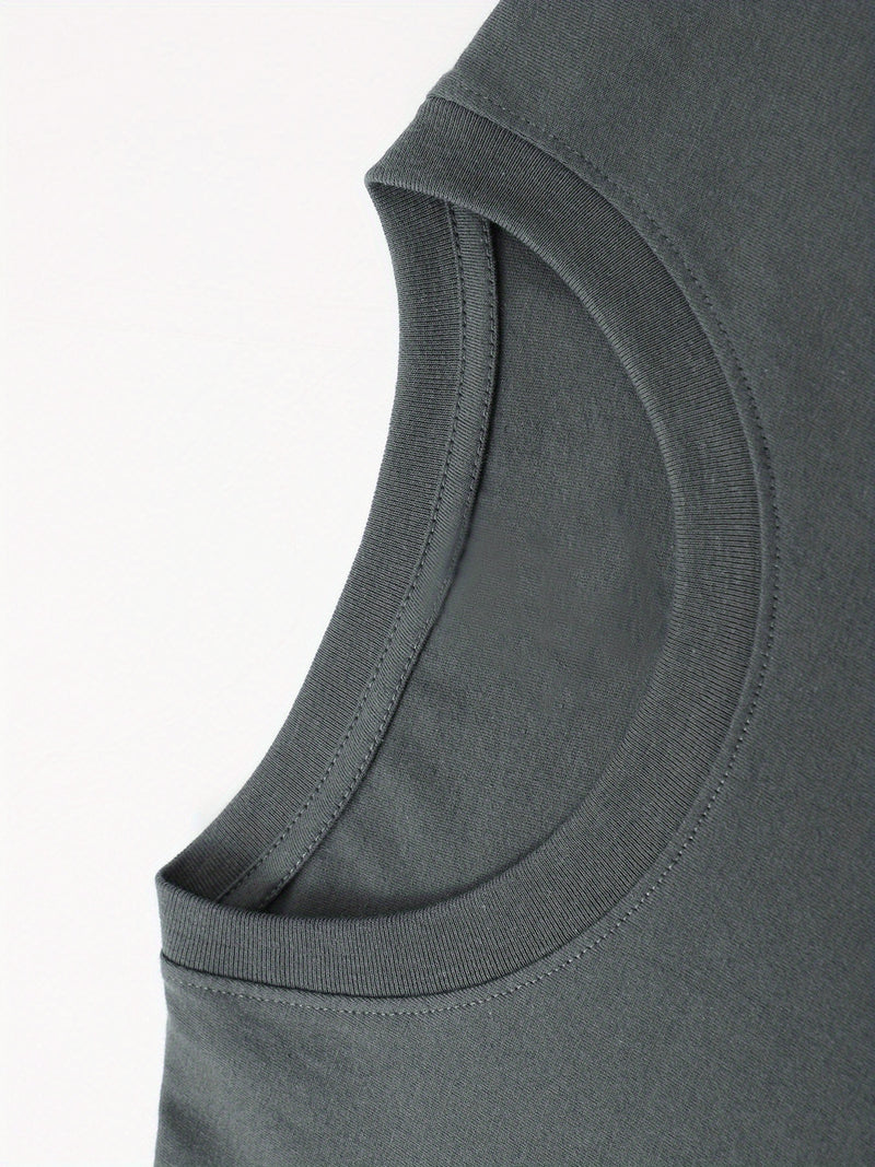 Men's Summer Back Print T-Shirt.