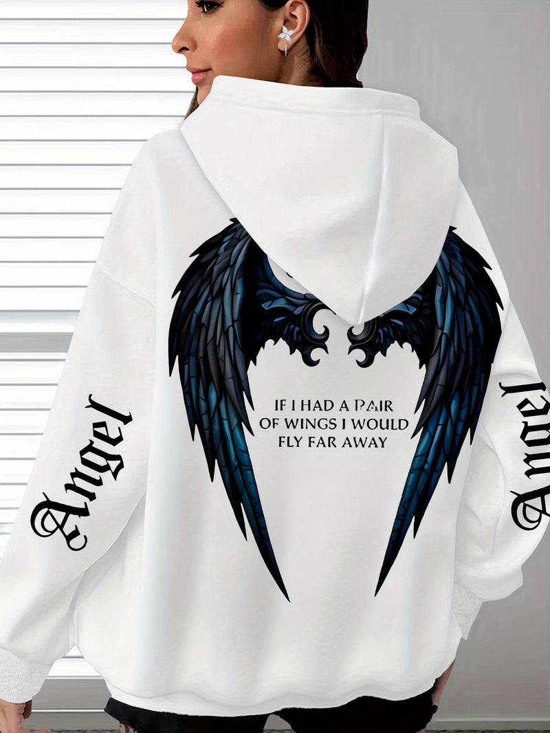 Women’s Bestseller Comfort Letter Print Hoodie.