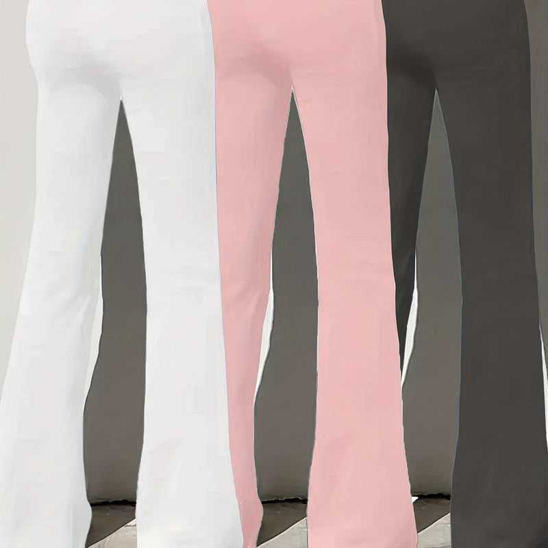 European and American Women's Fashion Flared Straight-Leg Pants.