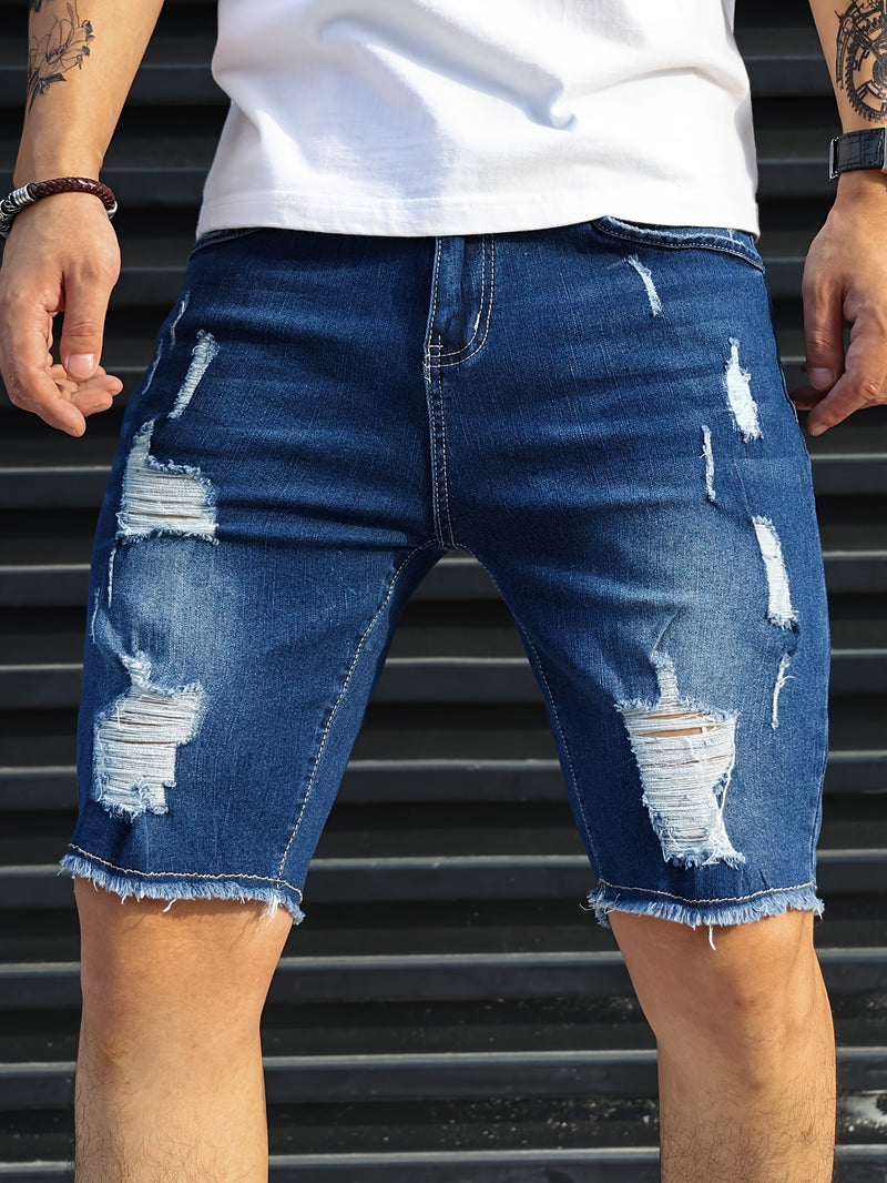 Men's Denim Shorts.