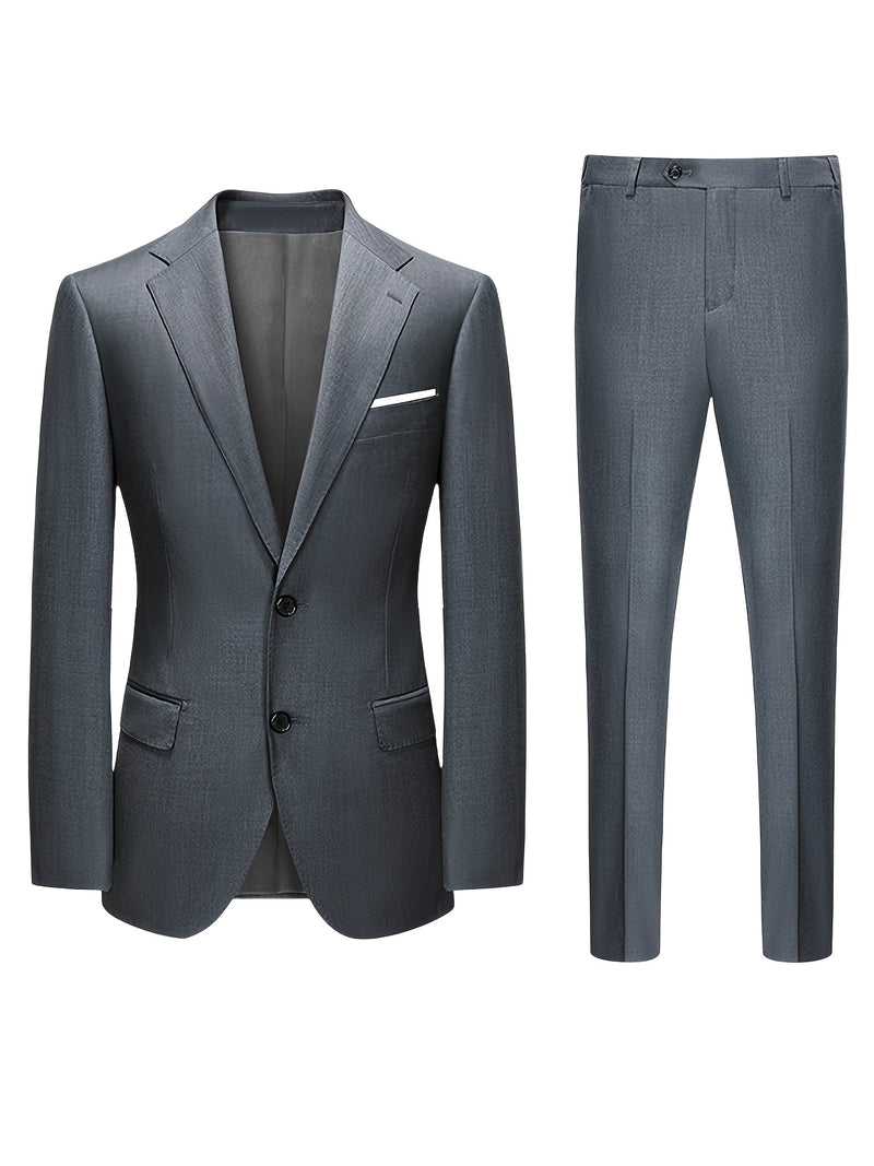 A Classic Business Suit for Men, Including a Jacket And Trousers.