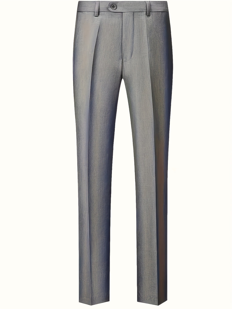 Men's Business Solid Color Classic Elegant Two-Piece Suit.