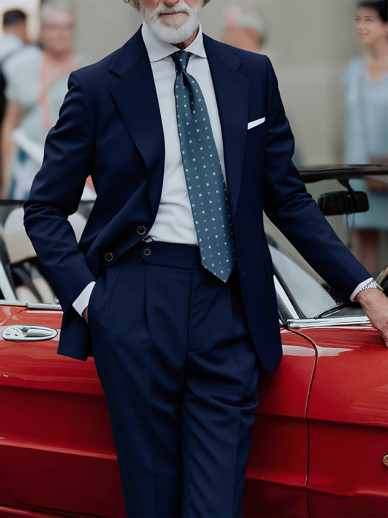 Men'S 2pcs Suit, Including a Blazer And Trousers, Stylish And High-Quality.