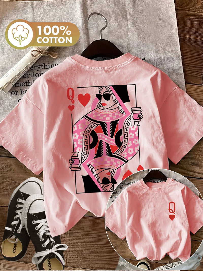 Women's Top with Double-Sided Print.