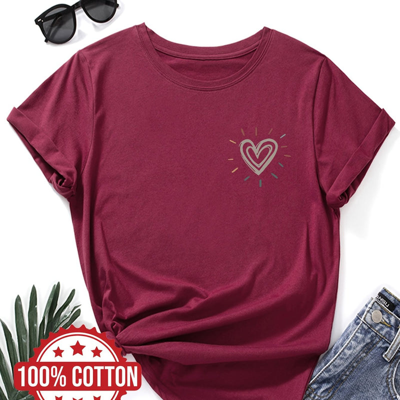 Women's "Love" Graphic Print T-Shirt.