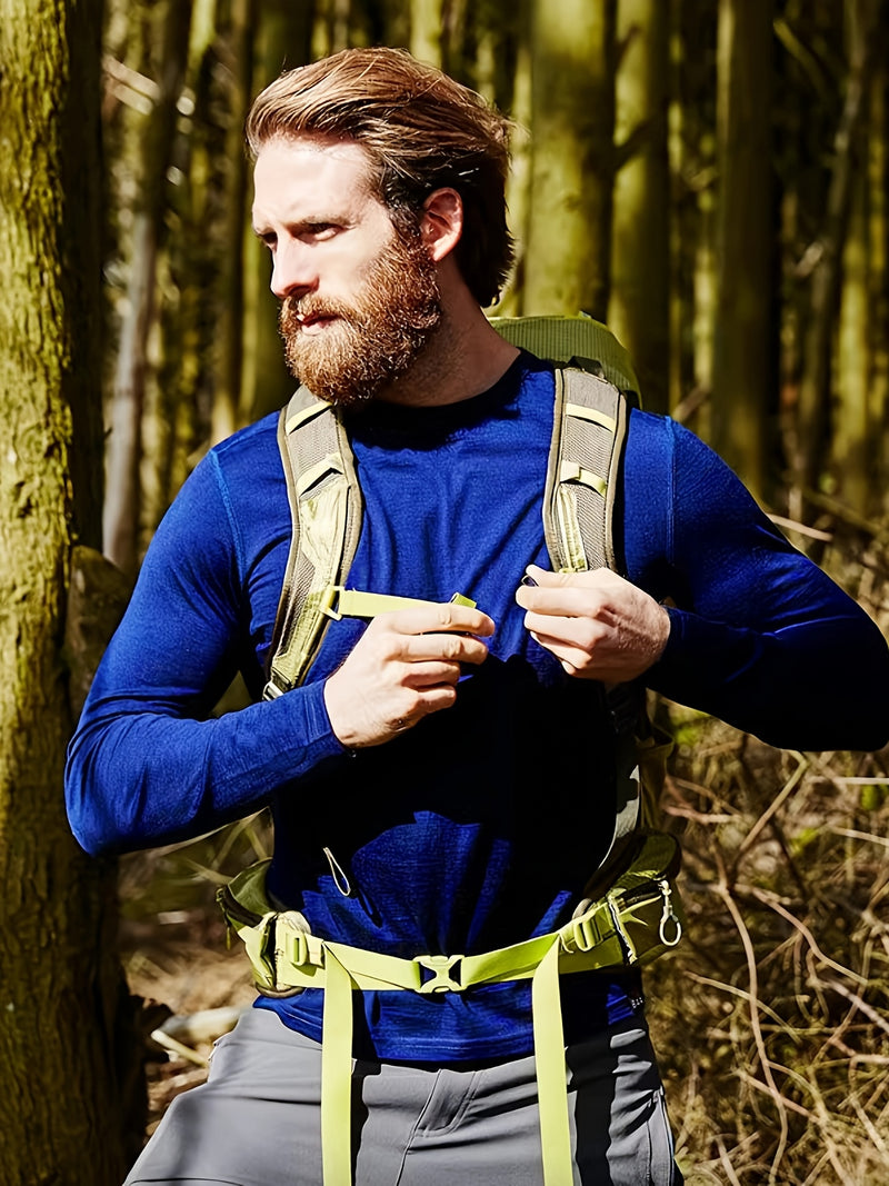 Men's Outdoor Quick-Dry Base Layer for Running, Made of Velvet Velvet.