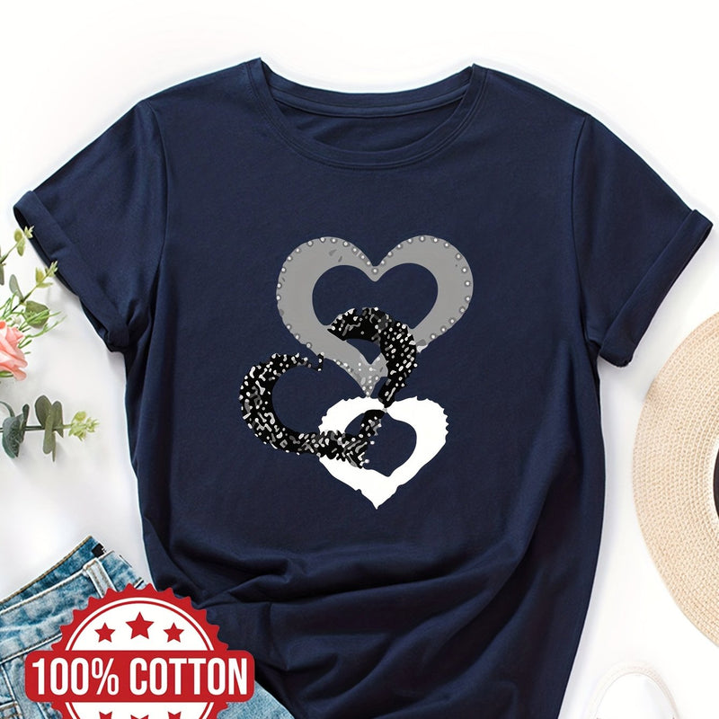 Women's "Love" Graphic Print T-Shirt.