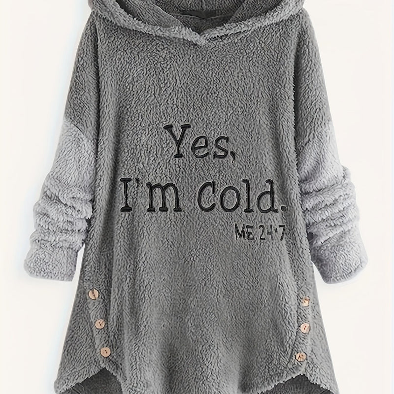 Women's Autumn and Winter Warm Long Sleeve Hoodie.