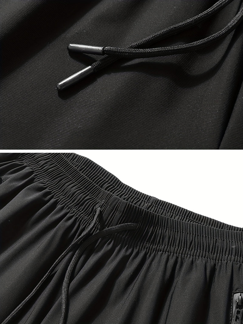 Men’s 2-Piece Set Summer High-Elasticity Jogging Pants.