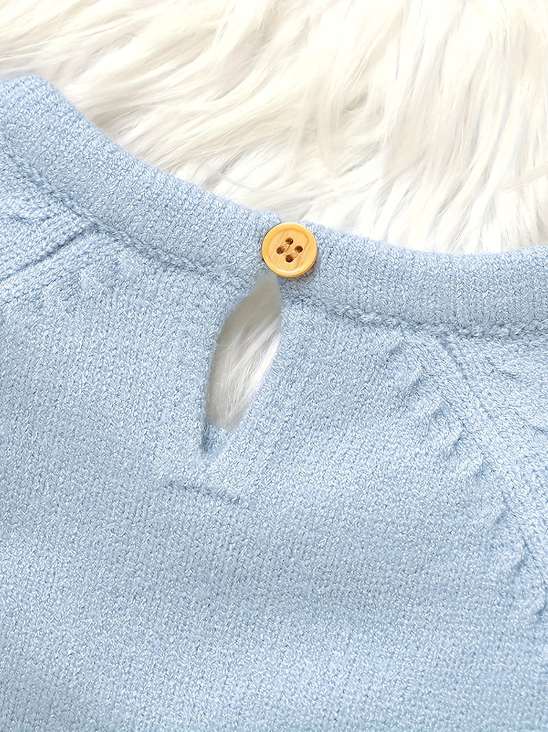 INS Boys Bodysuit with Cute Puppy Jacquard Pattern.