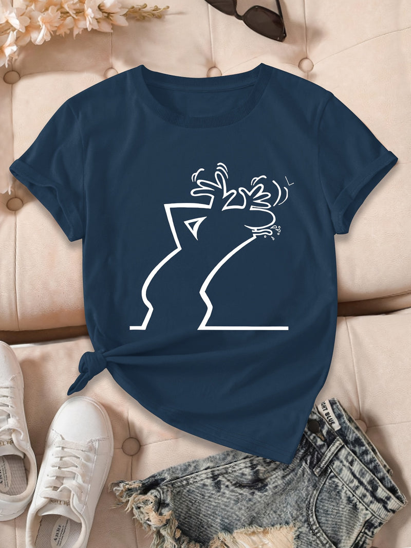 Women’s Geometric Print T-Shirt.