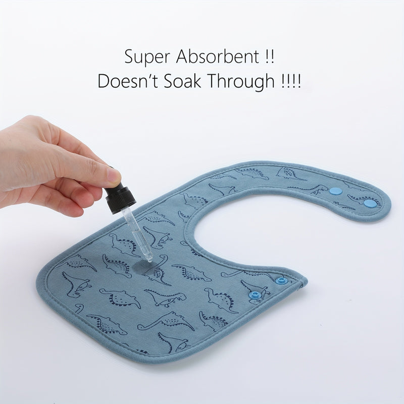 5pcs Super Soft & Absorbent Baby Bandana Drool Bibs.
