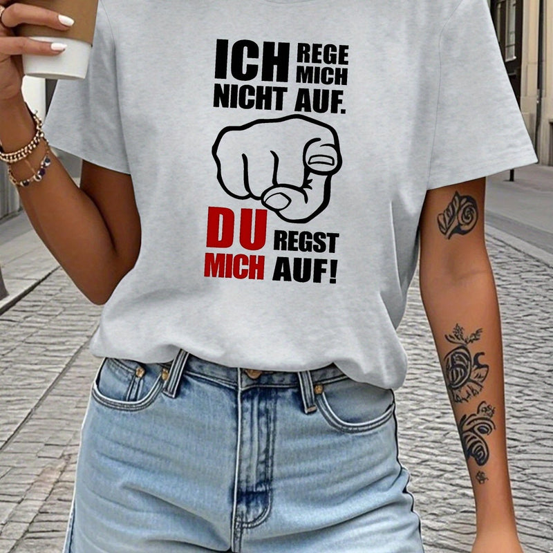 Women's Funny German Saying T-Shirt.