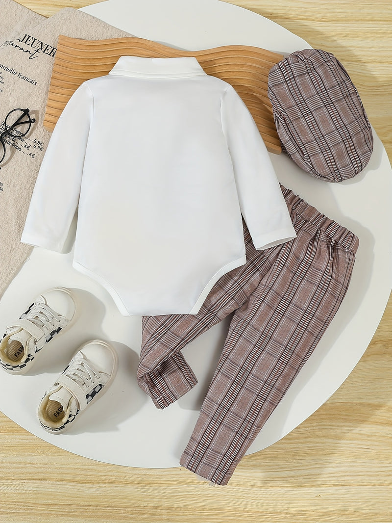 3pcs Elegant Formal Gentleman Outfit for Baby Boys.