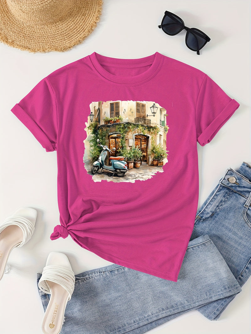 Women’s Casual Short Sleeve T-Shirt.